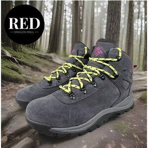 Columbia Yoncalla Gray Green Suede Waterproof Hiking Boots - Women's Size 10